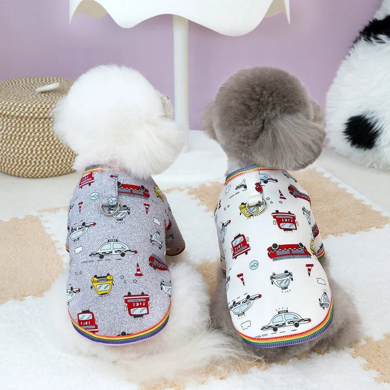 Custom cute pattern cotton dog  hoodie dog clothes for small medium sized dog