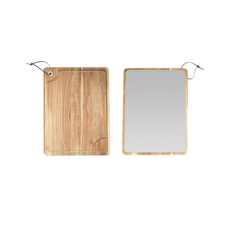 Household 304 stainless steel chopping board double sided cutting board multifunctional Wooden chopping board