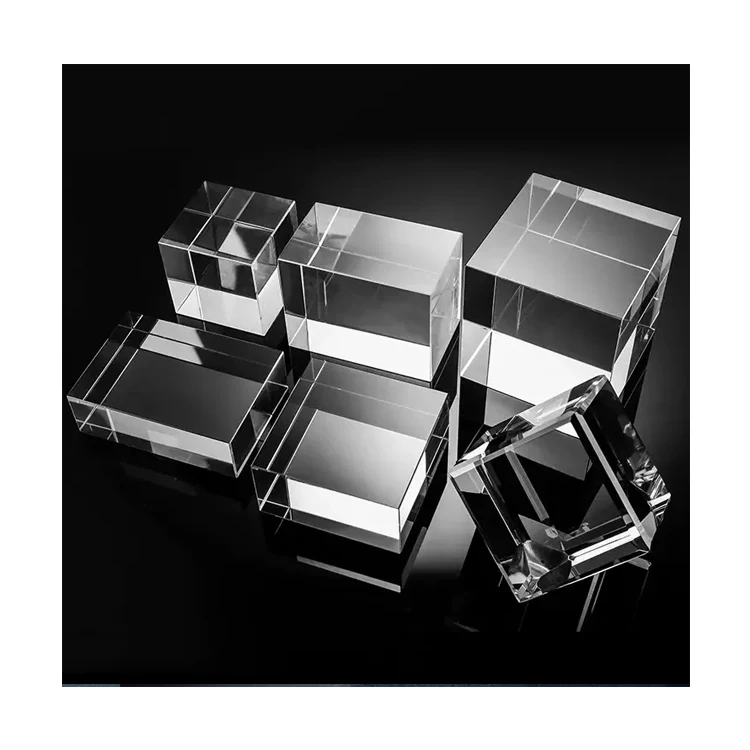 Wholesale Diamond Laser Engraving 3D Glass Cubes Blank K9 Crystal Cube