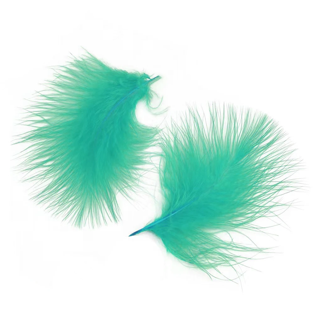 Wholesale 3-4 Inch Turkey Marabou Feathers Varies Colors Dyed Natural Feathers Fly Tying Carnival Decorations Feather Boa Type