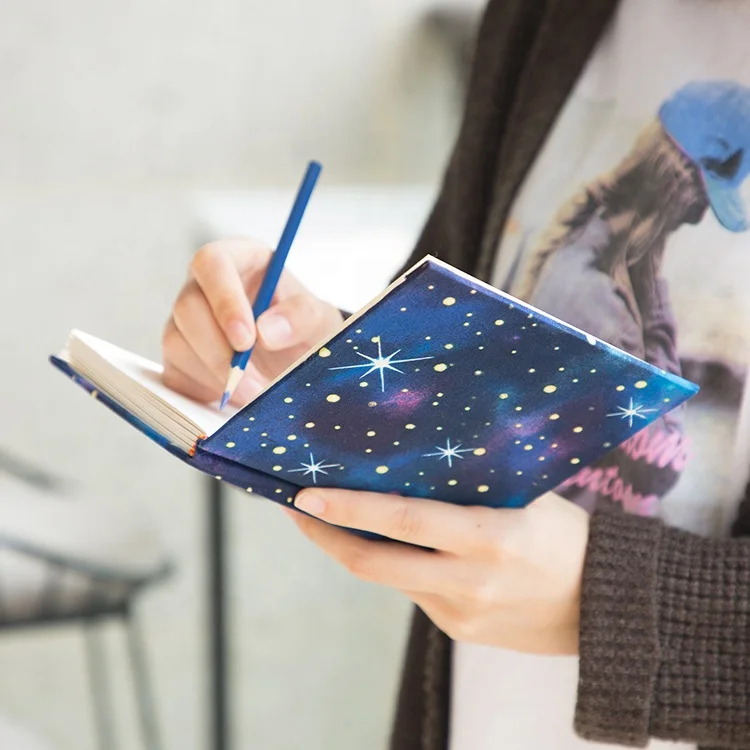 New arrival hardcover starry sky fashion square artist sketchbook for drawing