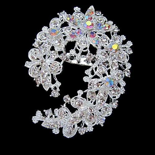 Brooch Pin badges Cute Multi-Color Rhinestone flower broches jewelry for
