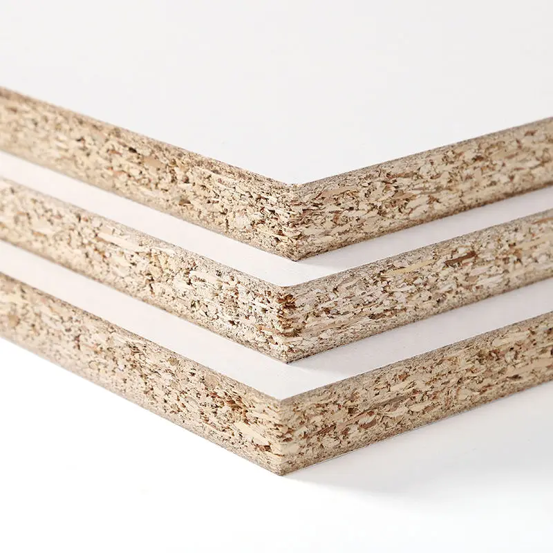 1220x2440 1830x2745 E1 Chipboard Plain Flakeboard 9mm 12mm 15mm 16mm 18mm 25mm White Melamine Particle Board