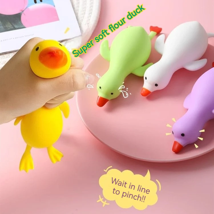 2024 NEW Soft Material Antistress Fidget Toy Stretchy Squeeze Squishy Duck Toys for stress relief decompression
