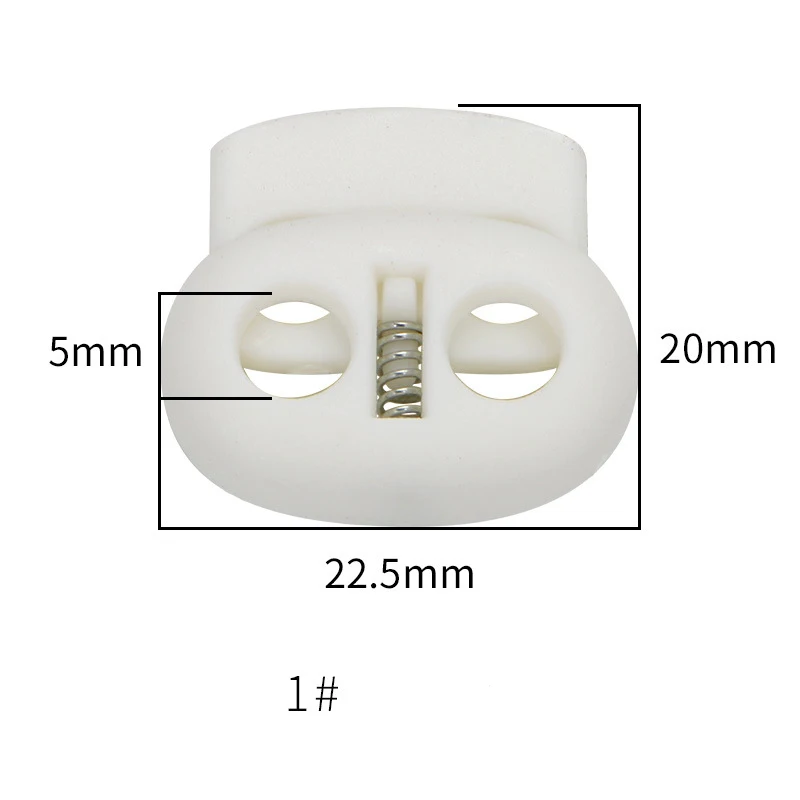 Multiple Colour Plastic Pp Hanging Anti-slip Adjustable Spring Cord Lock Stopper For Drawstring Hoodie