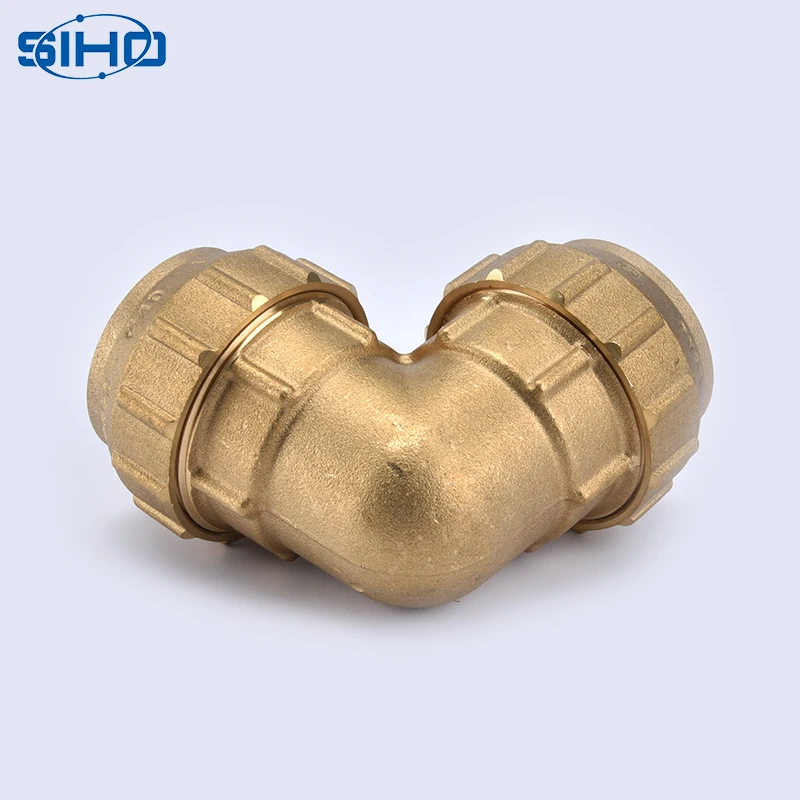 China manufacturer brass elbow compression tube fittings with best quality
