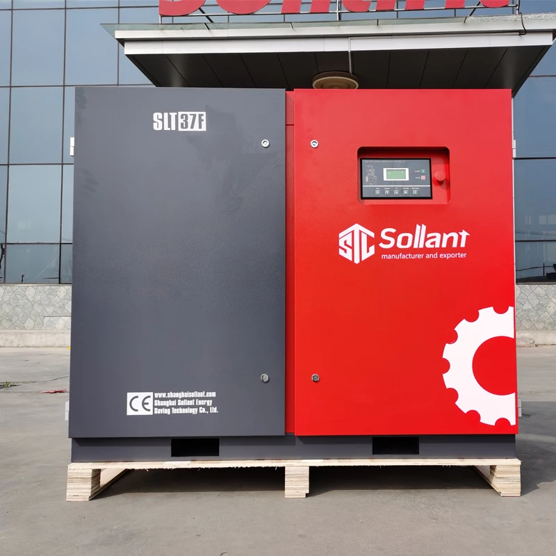high efficiency 50hp 37kw 8 bar screw compresor air compressor for industrial usage