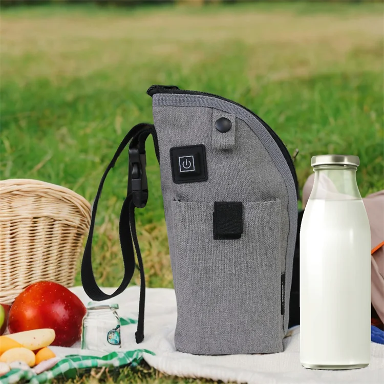 Mydays Tech Outdoor USB Portable Bottle Heating Bag Beverage and Baby Bottle Warmer Bag for Car Travel Shopping