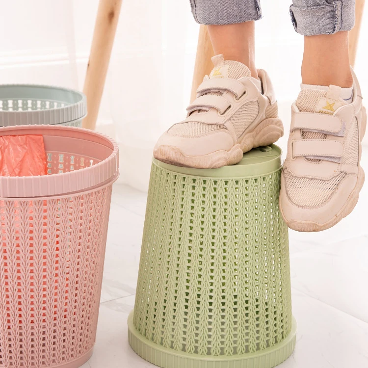 Custom Room Plastic Dustbin Waste Manufacturer Hollow Hotel Kitchen Dustbin