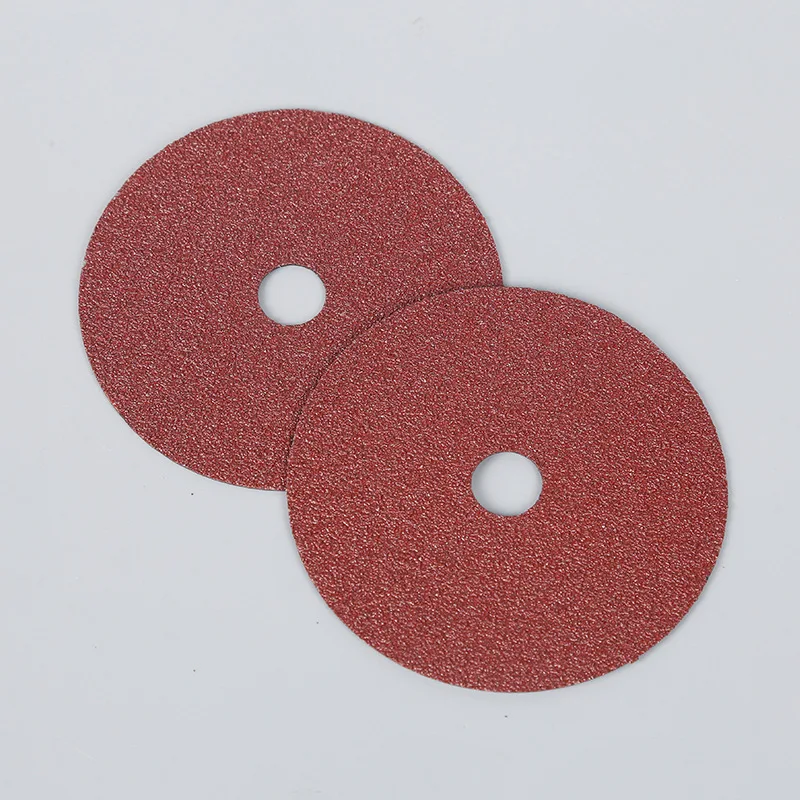 5inch High Quality polishing stainless steel woods fiber disc aluminum oxide Thickness abrasive grinding disc