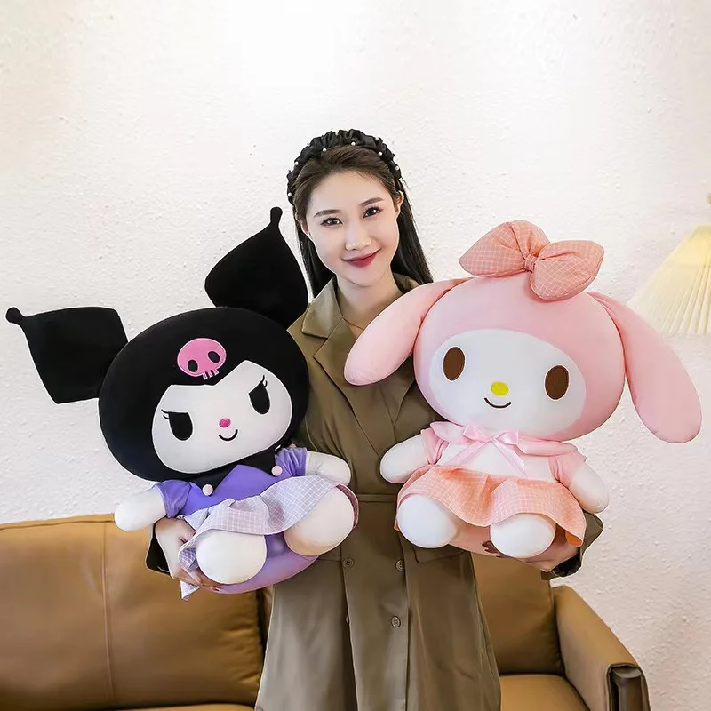 Kawaii мягкая Kuromi My Melody Cinnamoroll Плюшевая Игрушка Аниме Мягкие плюшевые подарки для детей