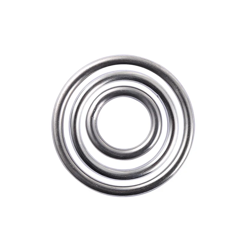 Carosung Manufacturer Wire Diameter 6MM 304 Stainless Steel Bag Hardware Accessories 50MM Welded Metal O Ring Buckle
