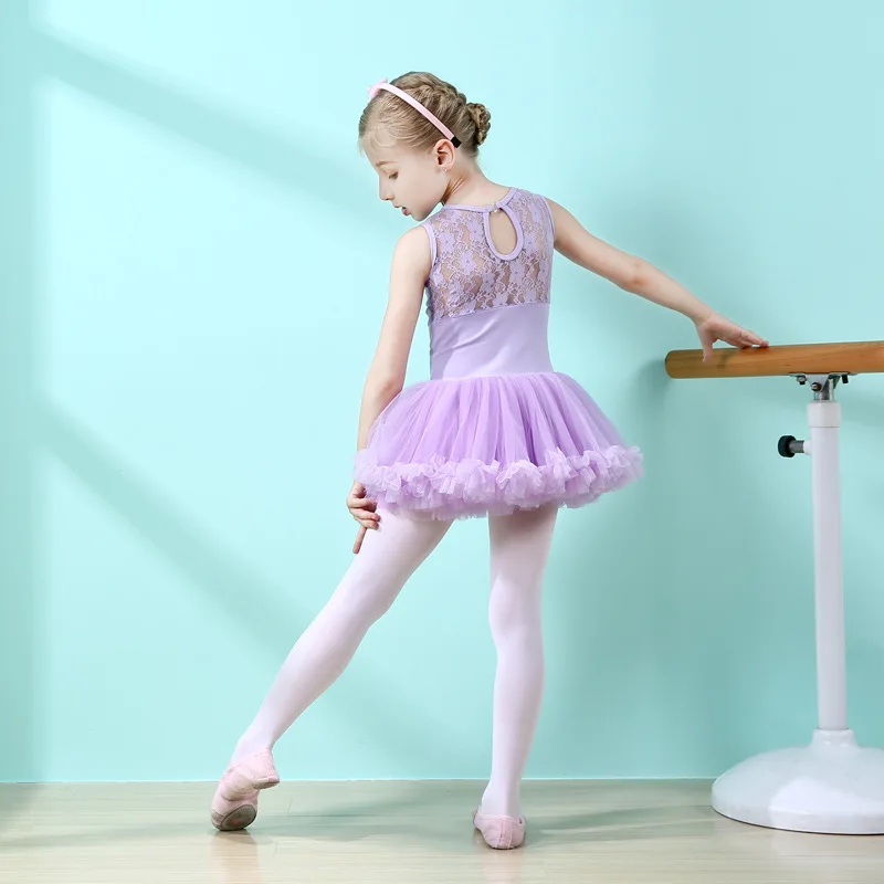 Kids Leotard Ballet Tutu Dress Dancewear Sleeveless Ballet Dresses For Girls
