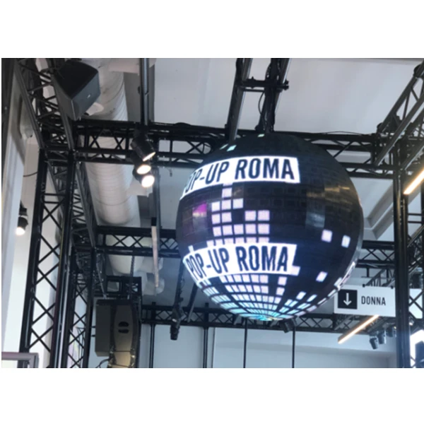 TY P1.56 small pixel pitch surface 3D effect immersive experience modern exhibition hall Flexible led display