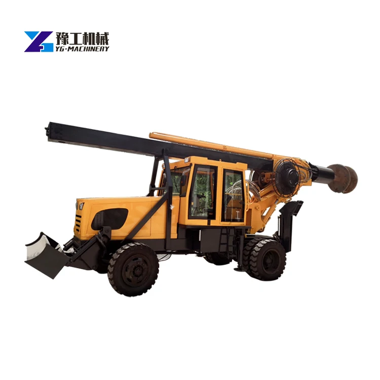Hydraulic Automatic Trailer Mounted Rotary Rig Drilling Machine Rotary Head For Drill Rig
