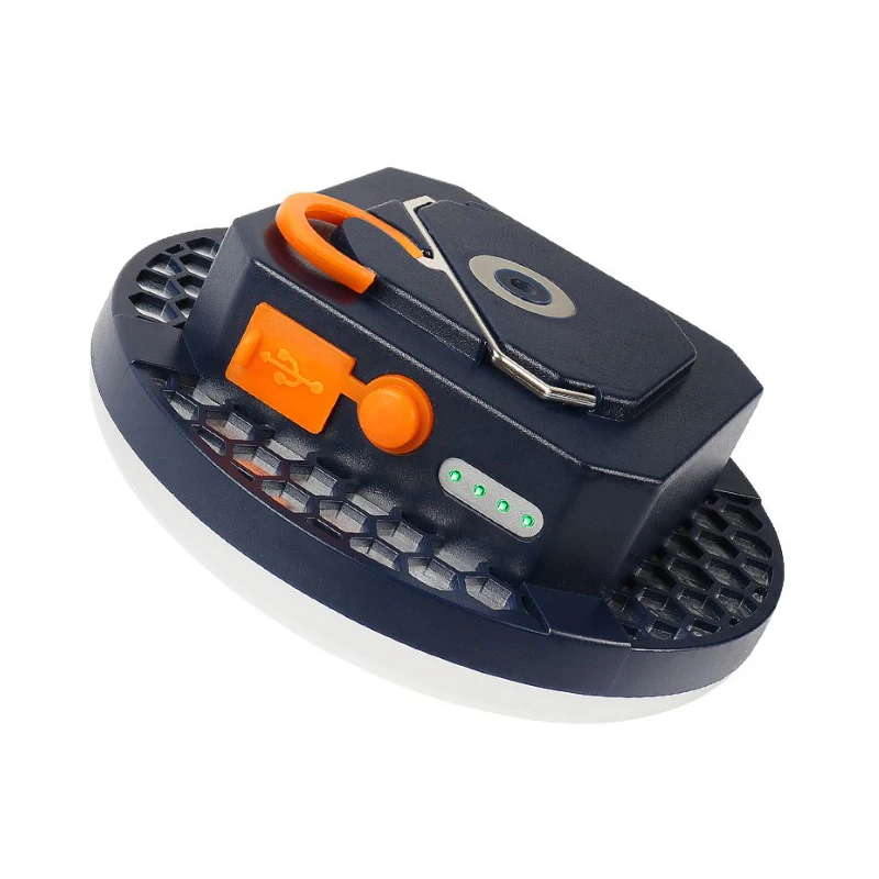 Outdoor Waterproof Magnet Base Power Bank Type-C Rechargeable Tent Light Camping Lantern for Emergency