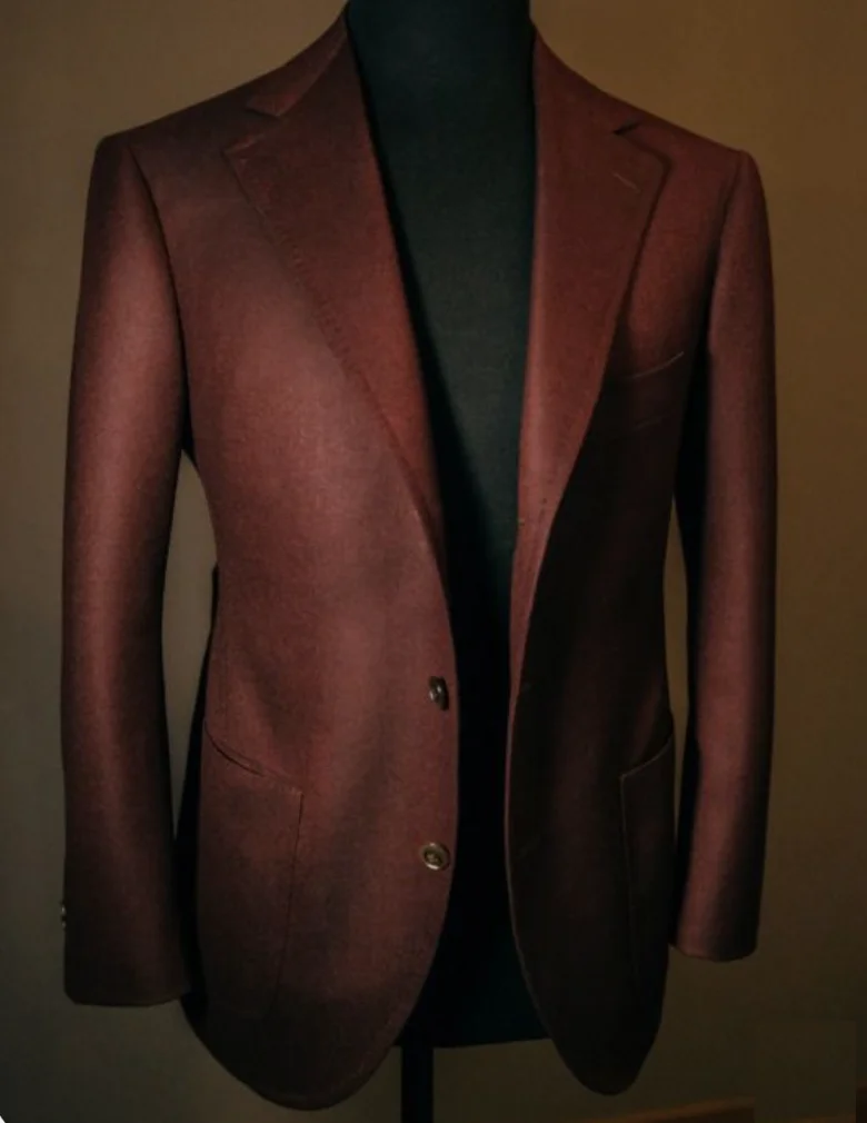 Custom MTM CMT Handmade Canvas Luxury Wool Latest Suit Design Suit For Men Slim Fit Gold Blazer Business Formal Suits For Man