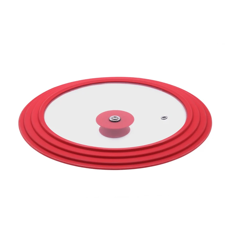New multifunctional universal silicone pot cover Silicone cooking food-grade popular tempered glass cover