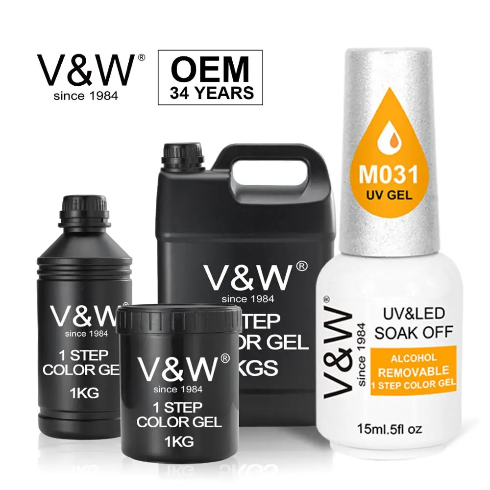 OEM Factory Wholesales Alcohol Removable 1 Step Color Gel polish for nail