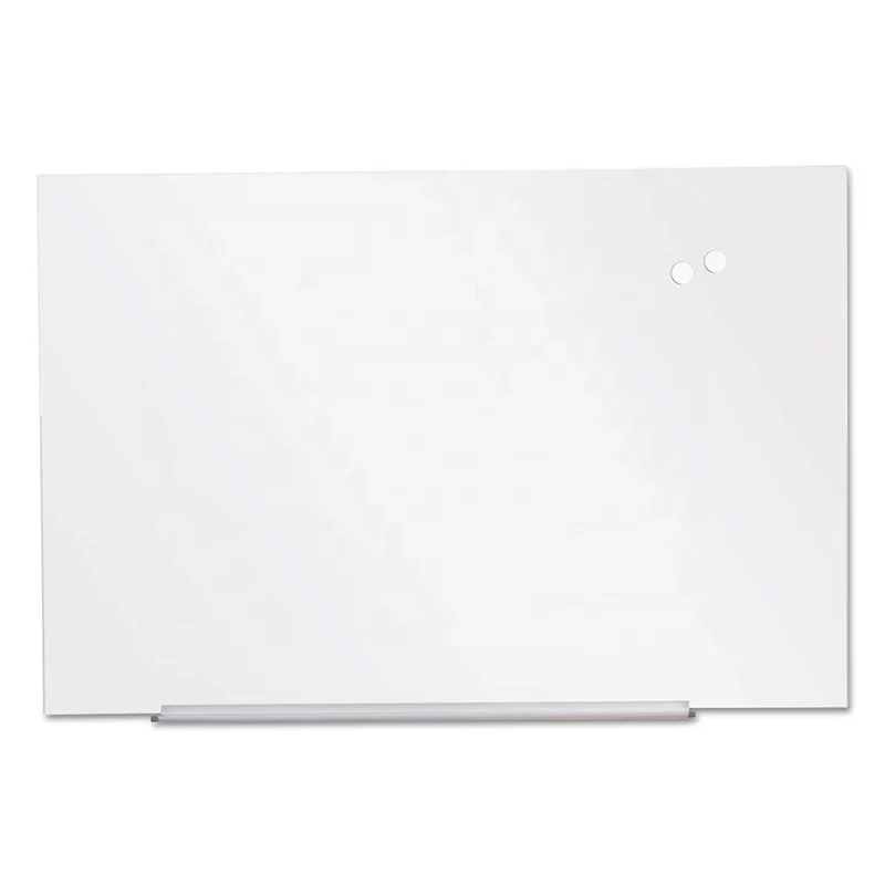 Popular office and school glass notice white board clear glass magnetic writing board