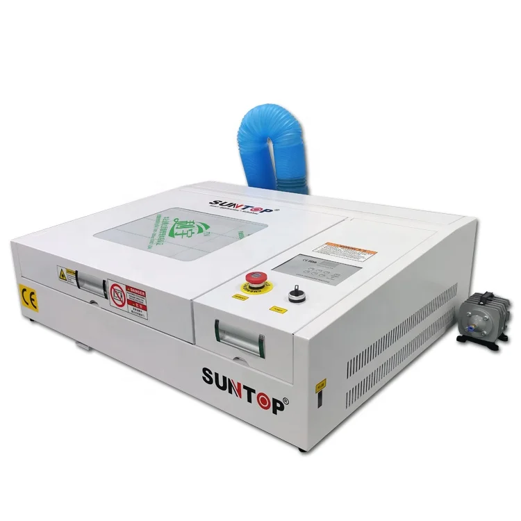 SUNTOP Hot Sale 50W CO2 Laser Engraving and Cutting Machine for Wood Acrylic