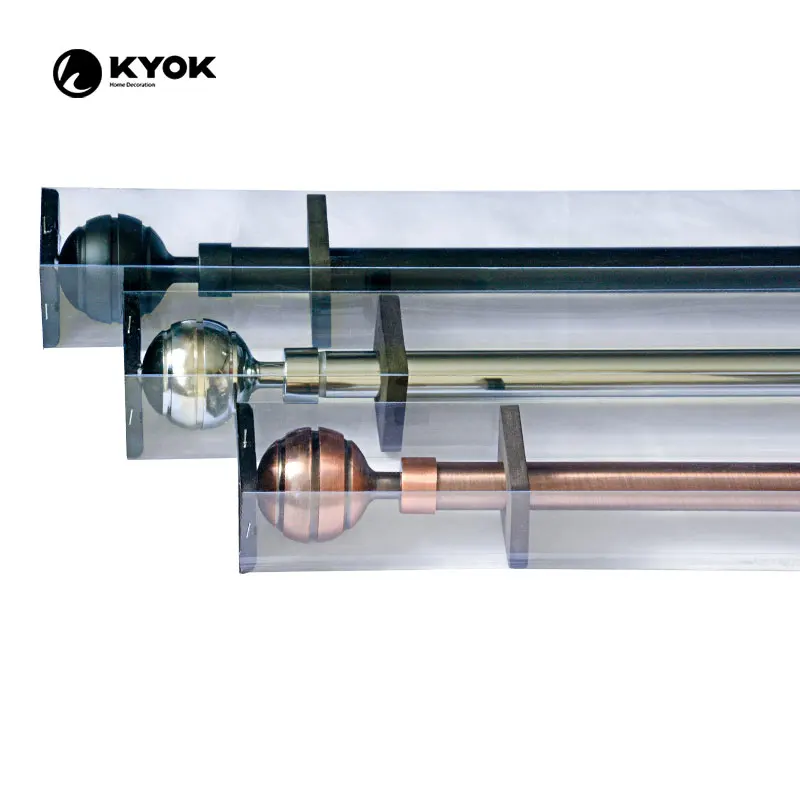 KYOK hot selling cage Shaped anti brass curtain poles tracks for interior decoration