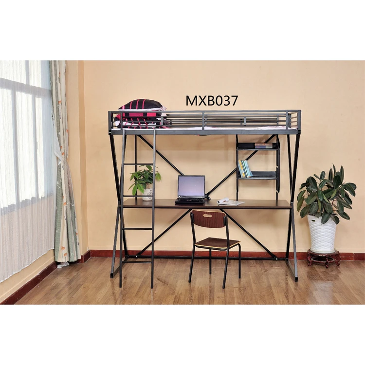 
School Dormitory Furniture College Loft Bunk Bed For Sale 