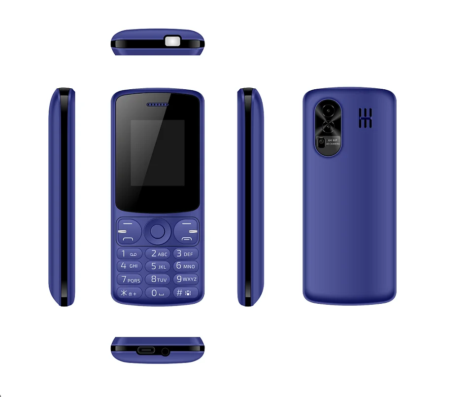 Новый OEM ODM заводской телефон 4G с клавиатурой Wi-Fi 8910 T127 T107 Mocor RTOS 2 4 SIM-карты 1800 мАч мобильный