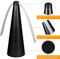 Portable battery  USB charging picnic revolving  table-fly-fan for tables flies rechargeable tabletop bug and fly deterrent fan