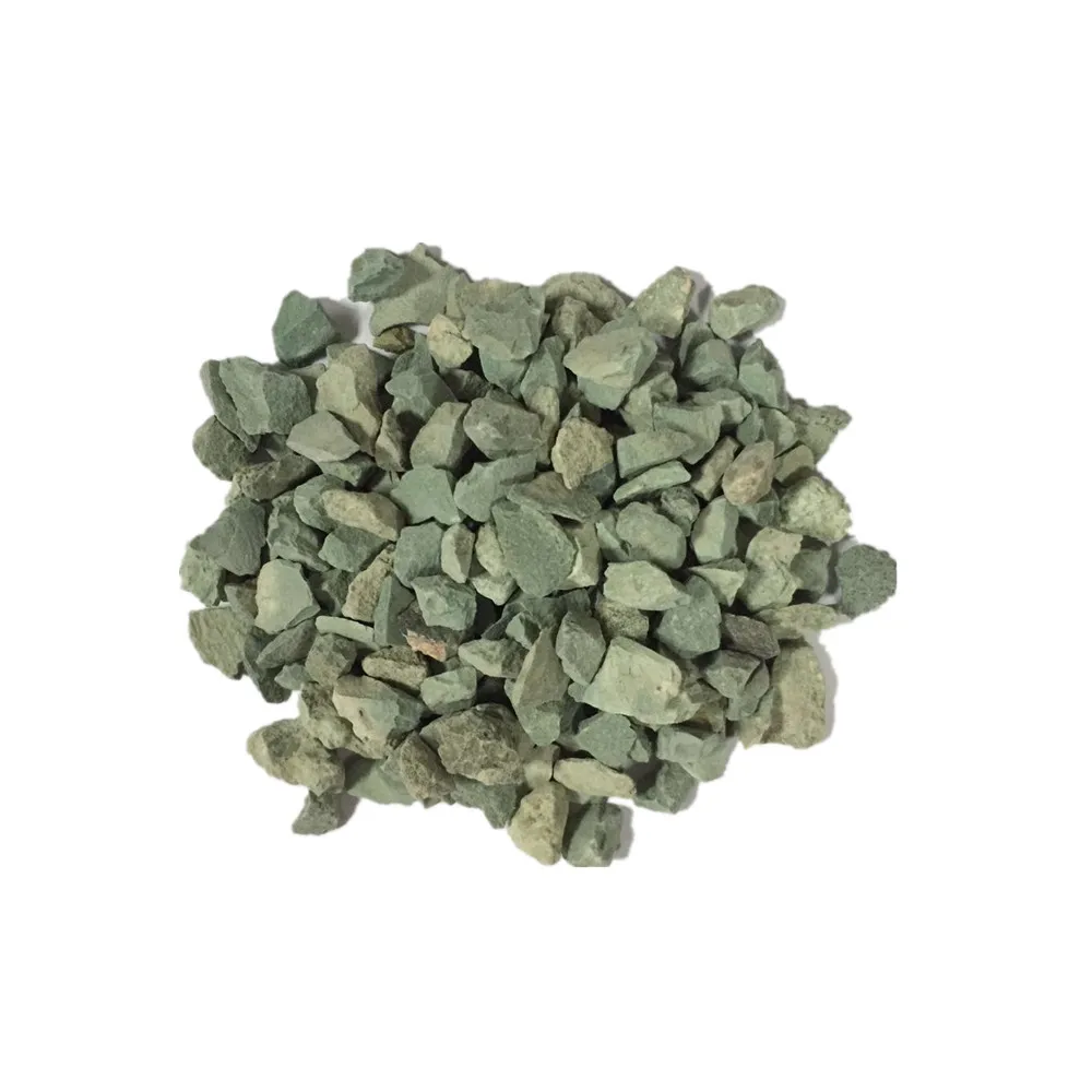 Оптовая продажа, натуральный зеленый цеолит, шахтный цеолит, гранулированный камень