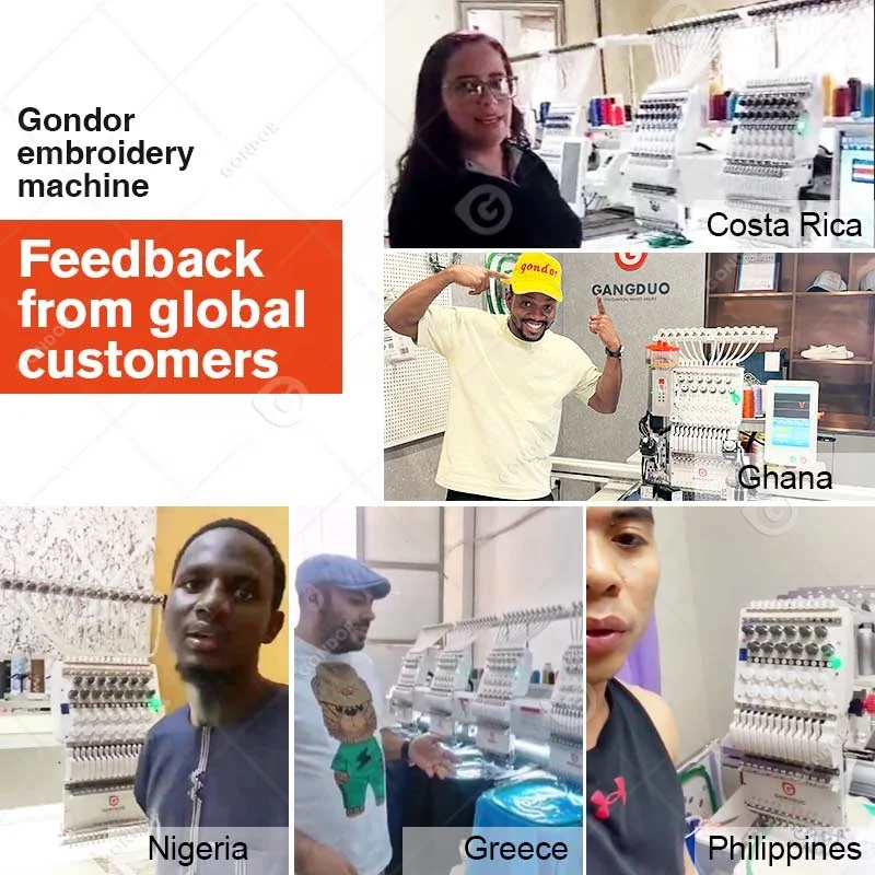 Industrial Maquina De Bordar Ropa Bordadora Semi Embroidery Machine Computerized Price 6 Needle Head in Pakistan