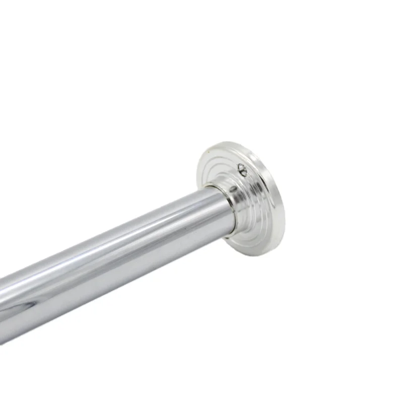 Hot Selling Chrome Widely Used Ceiling Curtain Rod Black With Crown Curtain Rod Finials