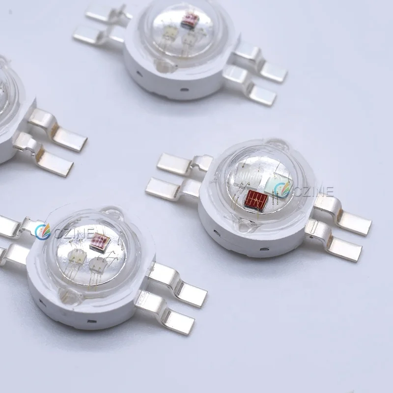 Czinelight Высокое качество 1 Вт 3 Высокая мощность Led 2pin 4pin 6pin Rgb красный синий белый желтый