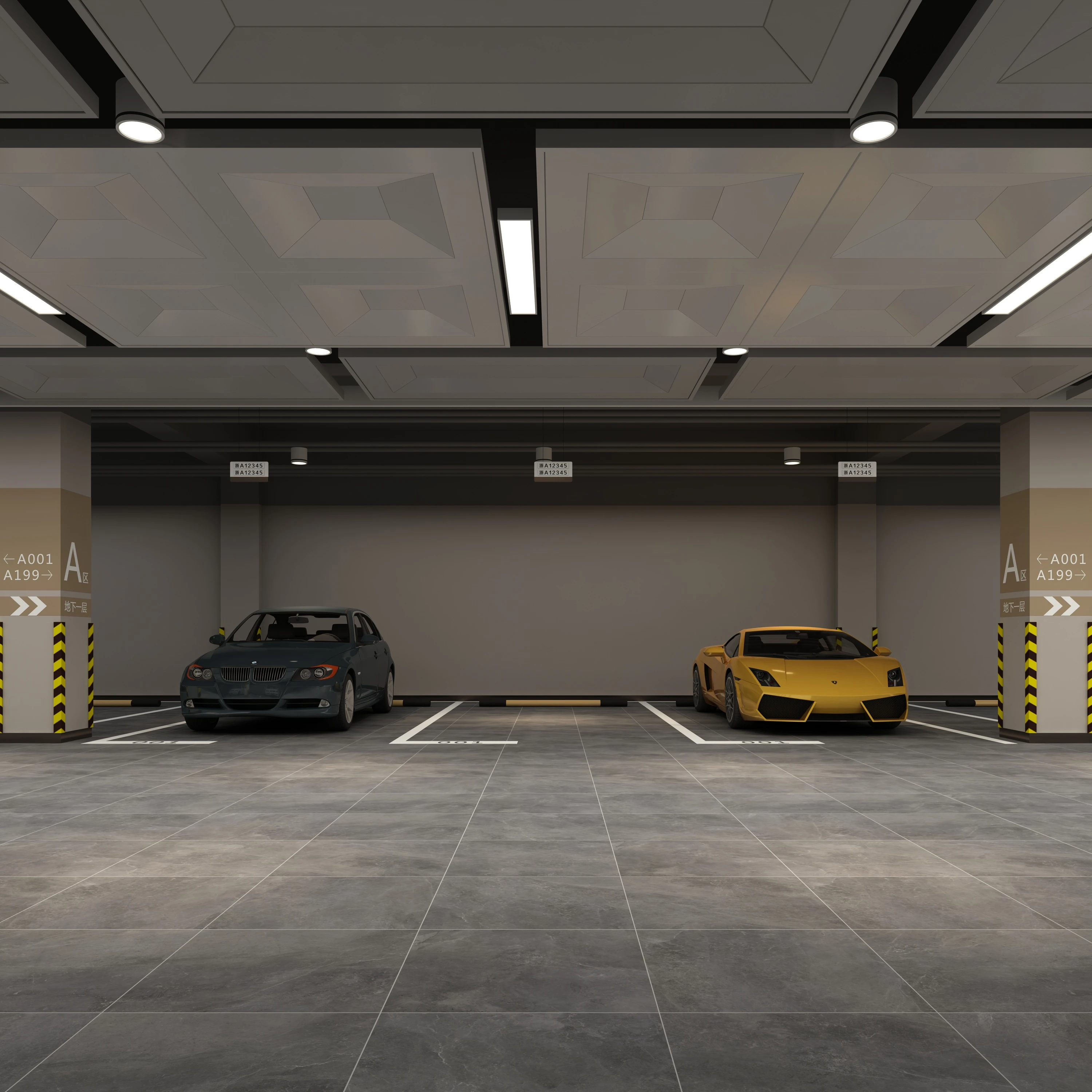 HILITE good quality anti slip tiles outdoor floor looks 2cm garage floor tiles exterior floor car parcar parking tile