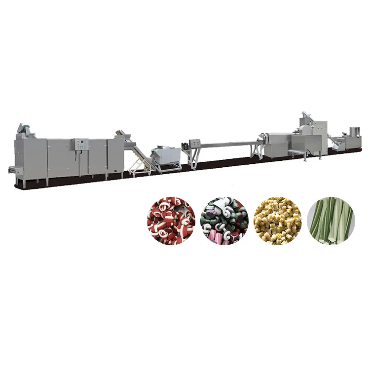 Double color pet dog chews gum food making machines