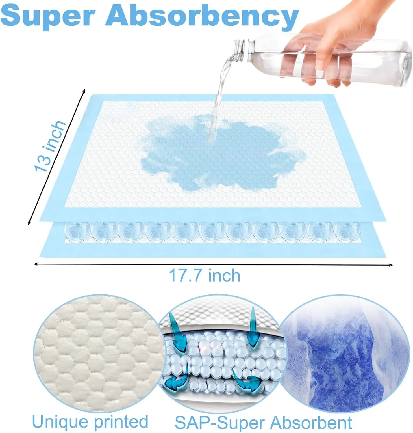 2024 newbed Pads for dog Reusable pee Puppy Pad Urine stain protector incontinence Pads carpet sofa chair Mattress