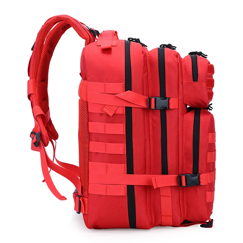 Durable Camouflage Outdoor Survival Camping Hiking Backpacks 45L MOLLE System Tactical Backpack