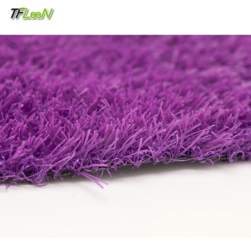 Purple Carpet Floor Grass Landscaping Color Artificial Grass Turf