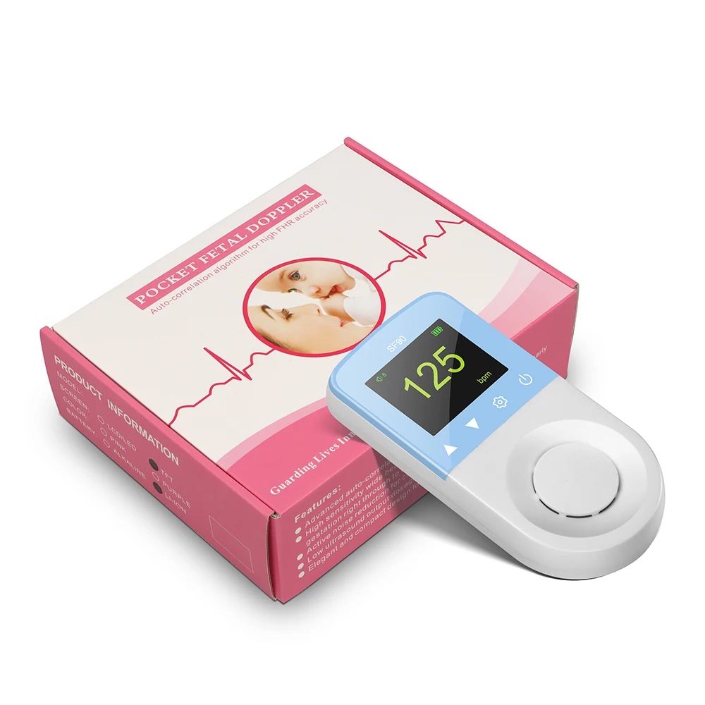 Pregnant Baby Heart Detector Factory direct wholesale price ultrasound Pocket fetal Doppler