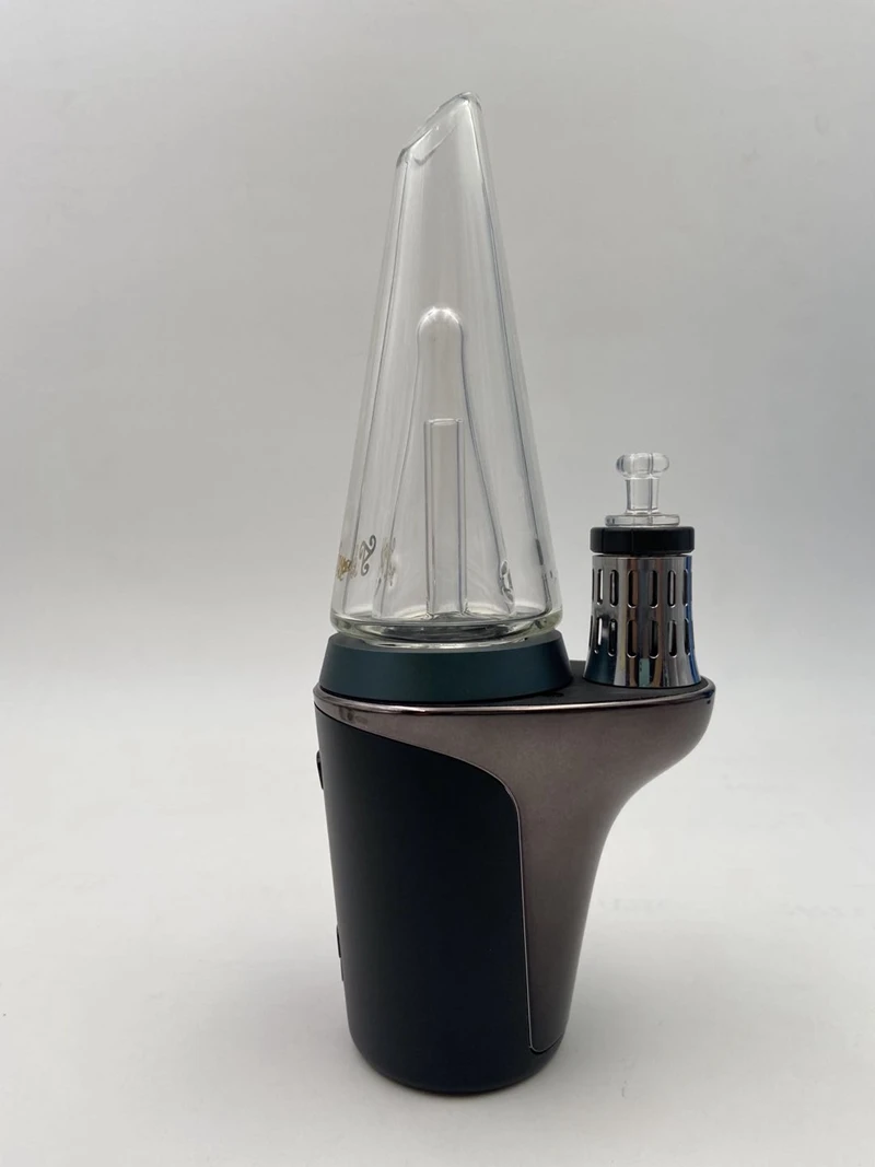 Portable dab rig crossing the Core enail 7500mAh weed vaporizer dry herb black wax vaporizer