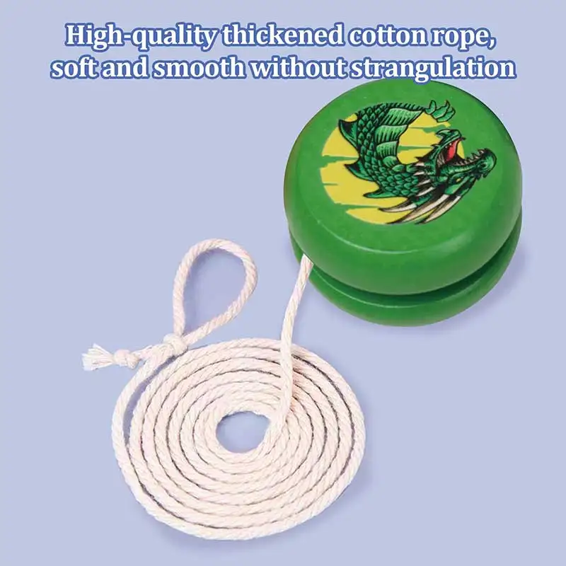 Mini 5x5 CM Classic Yoyo Ball Toys Customized Cartoon Animal Wooden Yoyo Toys for Kids