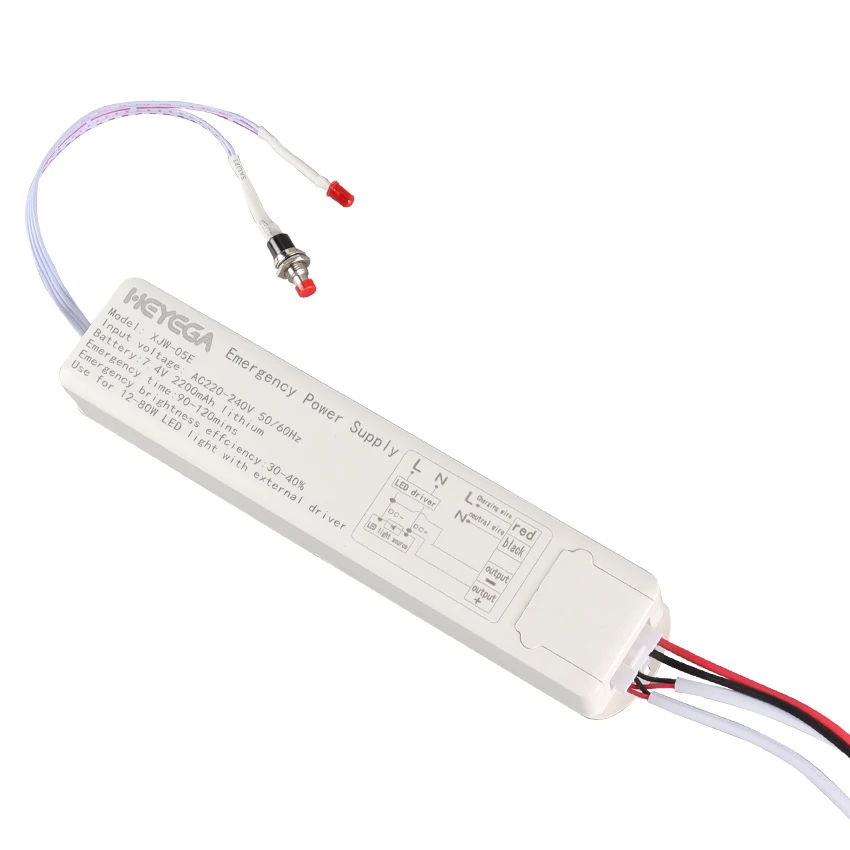 Newest LED lighting emergency power supply 90 minutes for rechargeable emergency