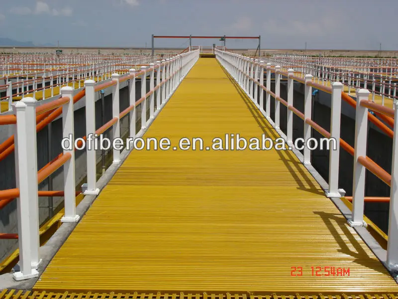 USA standard no fading no crack fire resistant long life outdoor fiberglass GRP FRP grids