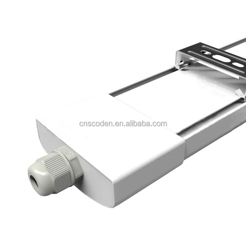Waterproof 4500K Tube LED Linear Lighting 18W 36W 50W Fixture IP65 Tri-Proof Suspended Ceiling Lighting
