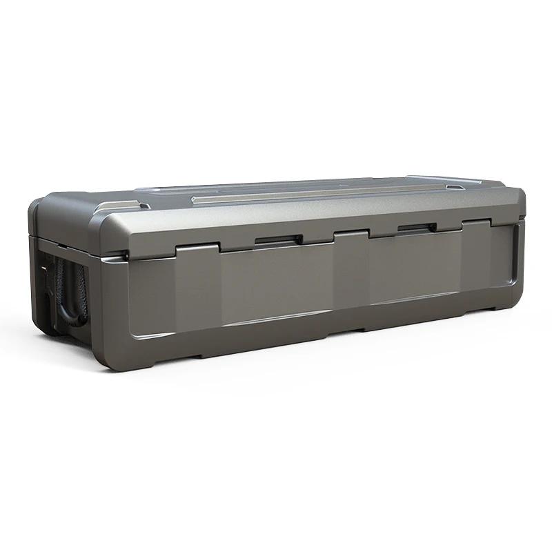 110L Rugged Case HDPE Cargo Case Hard Plastic Rotomolded Tool Box 4WD Storage Box Roof Rack