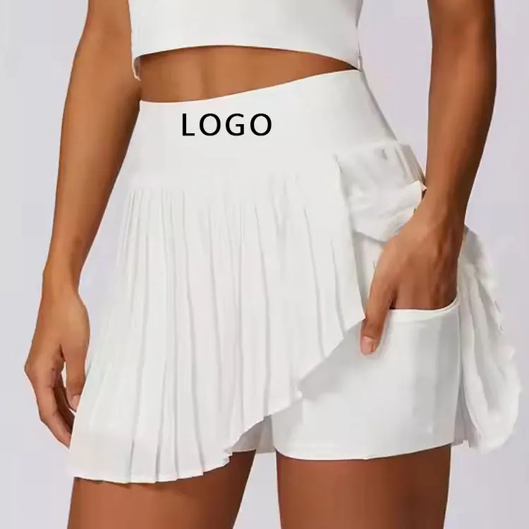 custom Design Sports Workout Skirt White Lightweight NewGym Fitness With Shorts for Women Dress Clothing