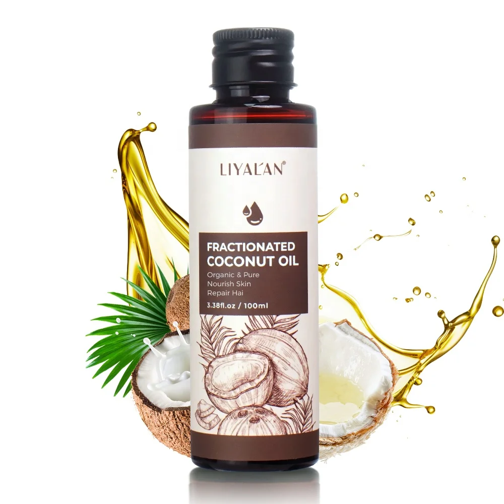 100ml Pure Natural Organic Cold Pressed Base Carrier Oil Nourish Fractionated Coconut Oil