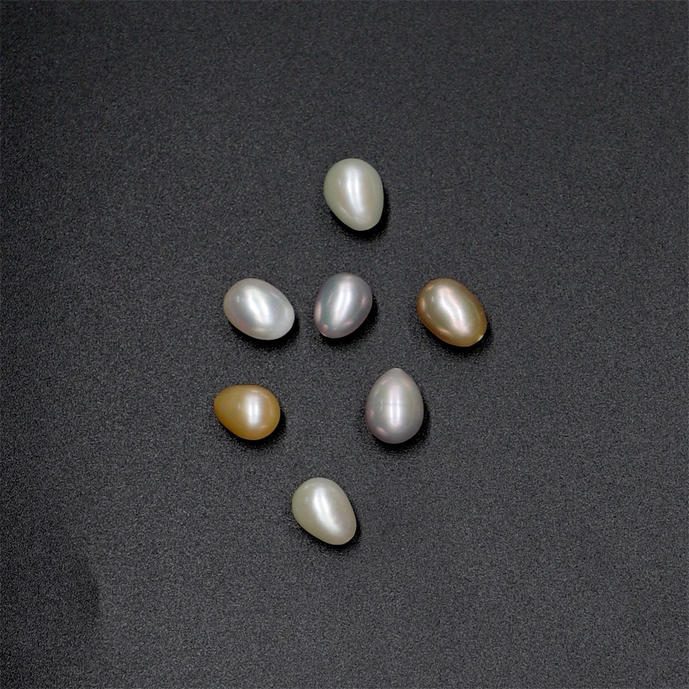 
Natural Freshwater Pearl Water Drop Rice-shaped Loose Beads DIY Necklace Accessories 