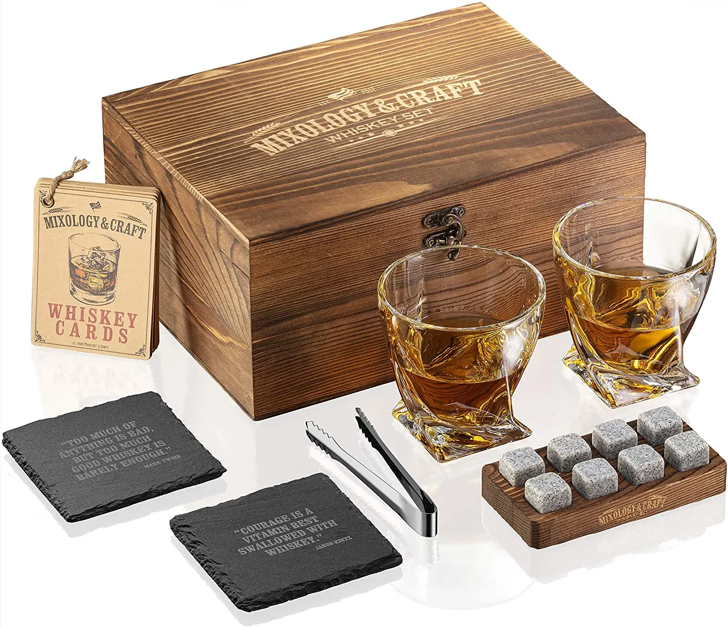 
2021 new product custom Grey Beverage Chilling Stones Whiskey Stones With Magnetic Box 