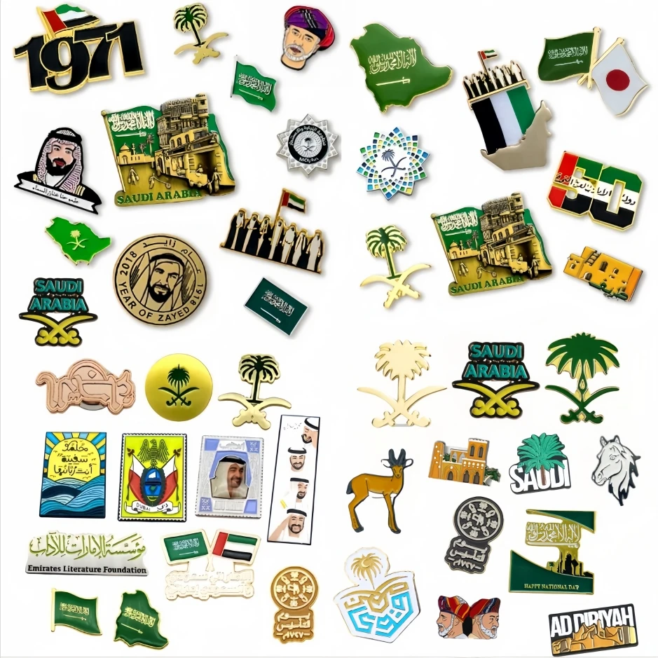 Free Mold Ready in stock Saudi Arab Kuwait Qatar Letter Names Road name Tribe Numbers 3M Sticker Phone case Metal Sticker
